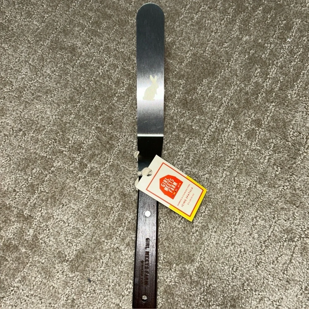 Girl Meets Farm by Molly Yeh Icing Spatula Dark Stain Bamboo & Stainless Steel